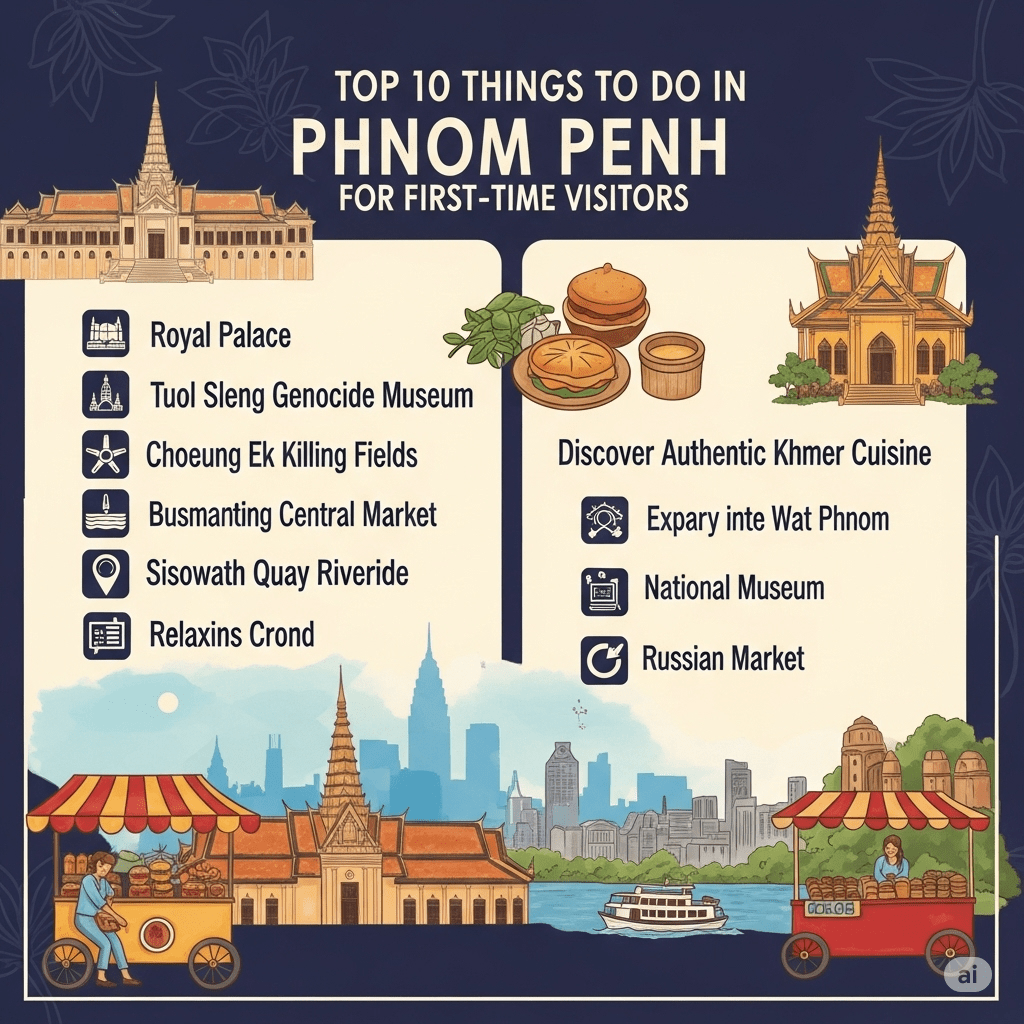 Top 10 Things to Do in Phnom Penh for First-Time Visitors&nbsp;🇰🇭