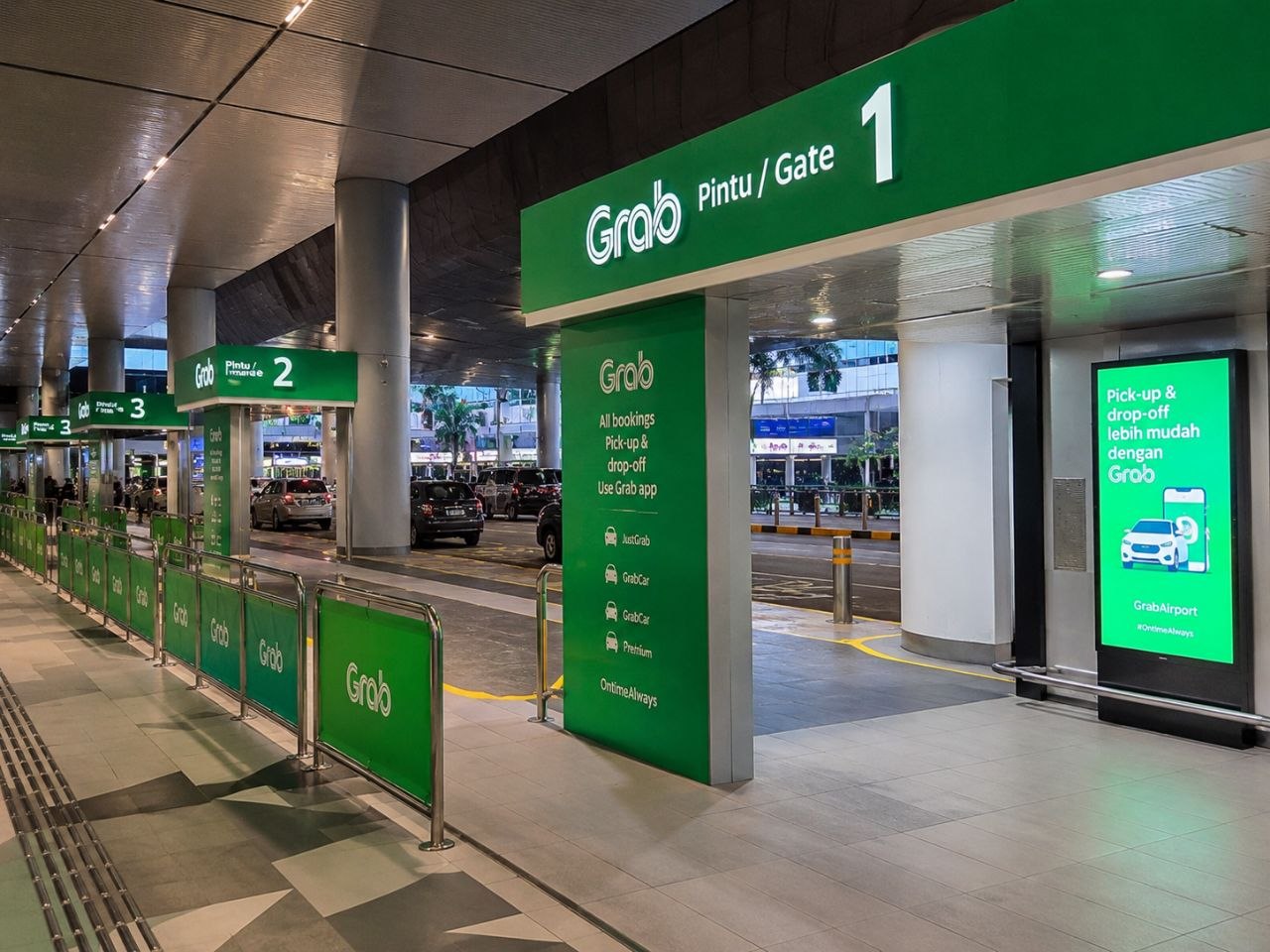 Grab pickup area at KLIA