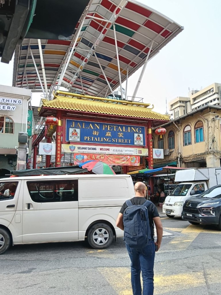 Petaling Street entrance gate with red lanterns Kuala Lumpur