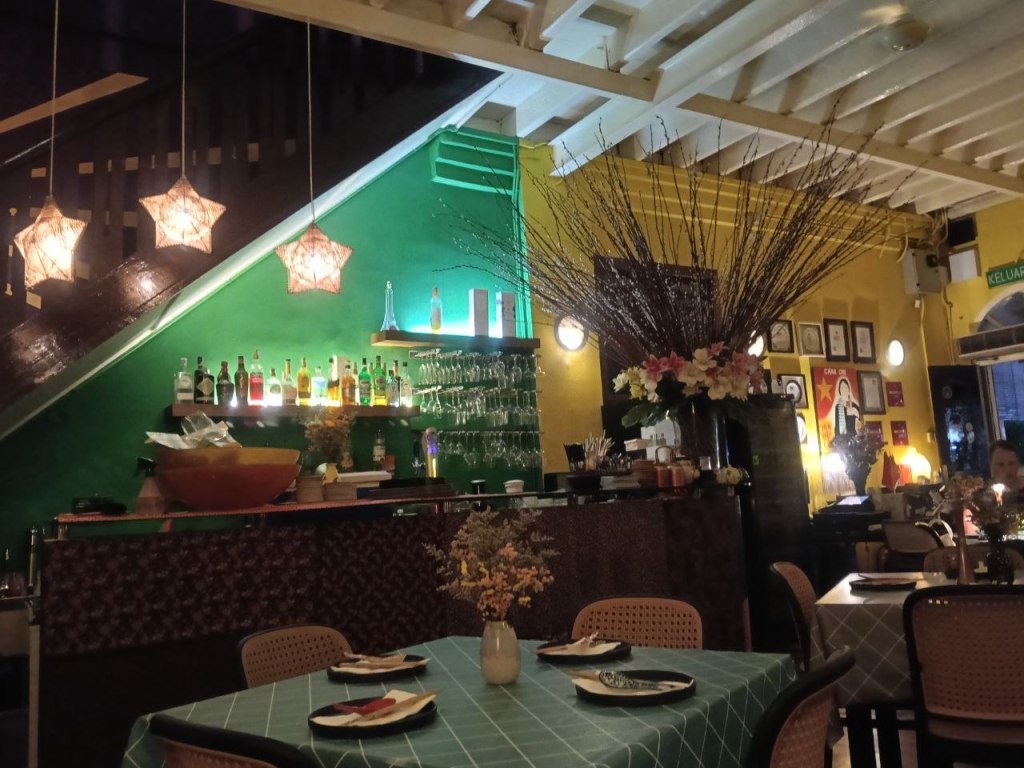 Sao Nam Vietnamese restaurant interior with star lanterns